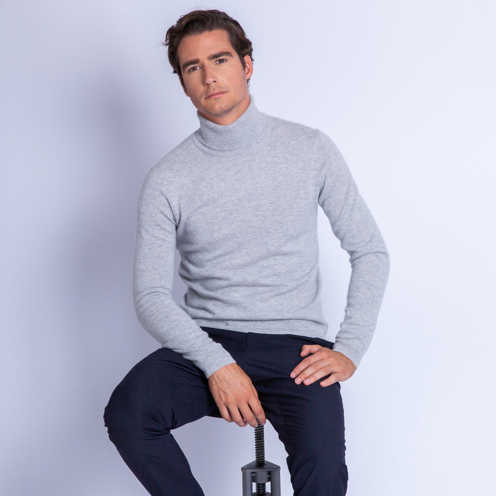 Pull col roulé en cachemire Felipe