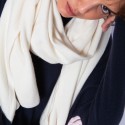 Plaid en cachemire - Halina 6360 perle - 82 ecru