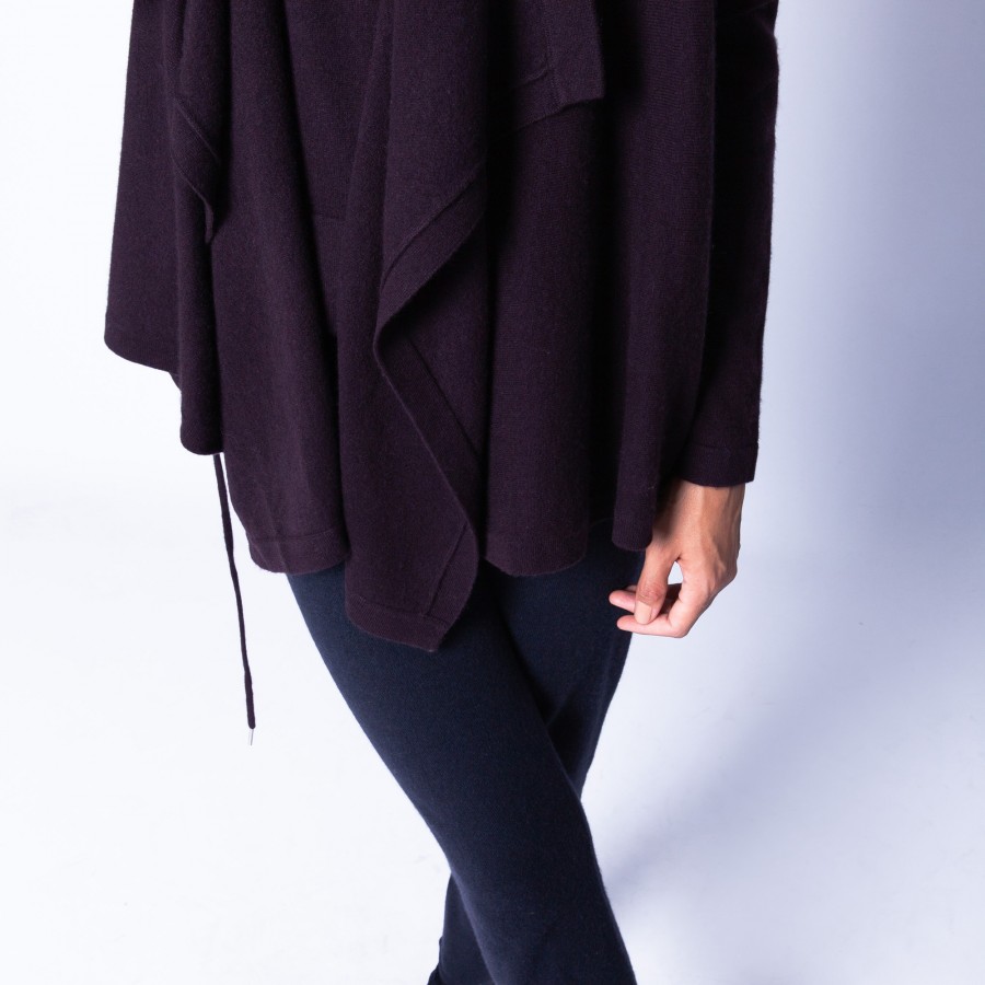 Sleeveless Cashmere kimono cardigan - Oumi