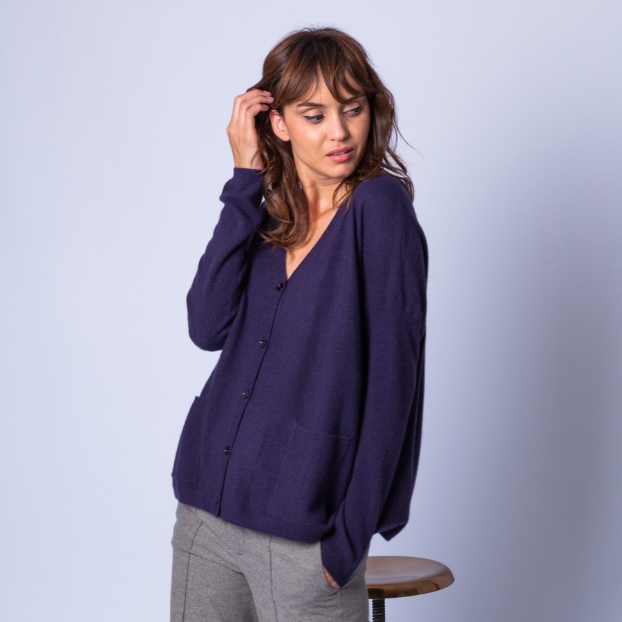 Loose-fit, cashmere cardigan — Gabi