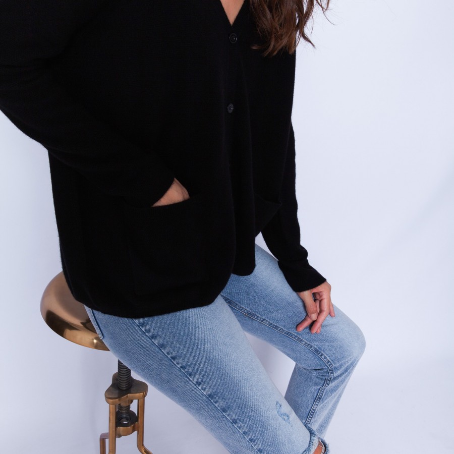 Loose-fit, cashmere cardigan — Gabi