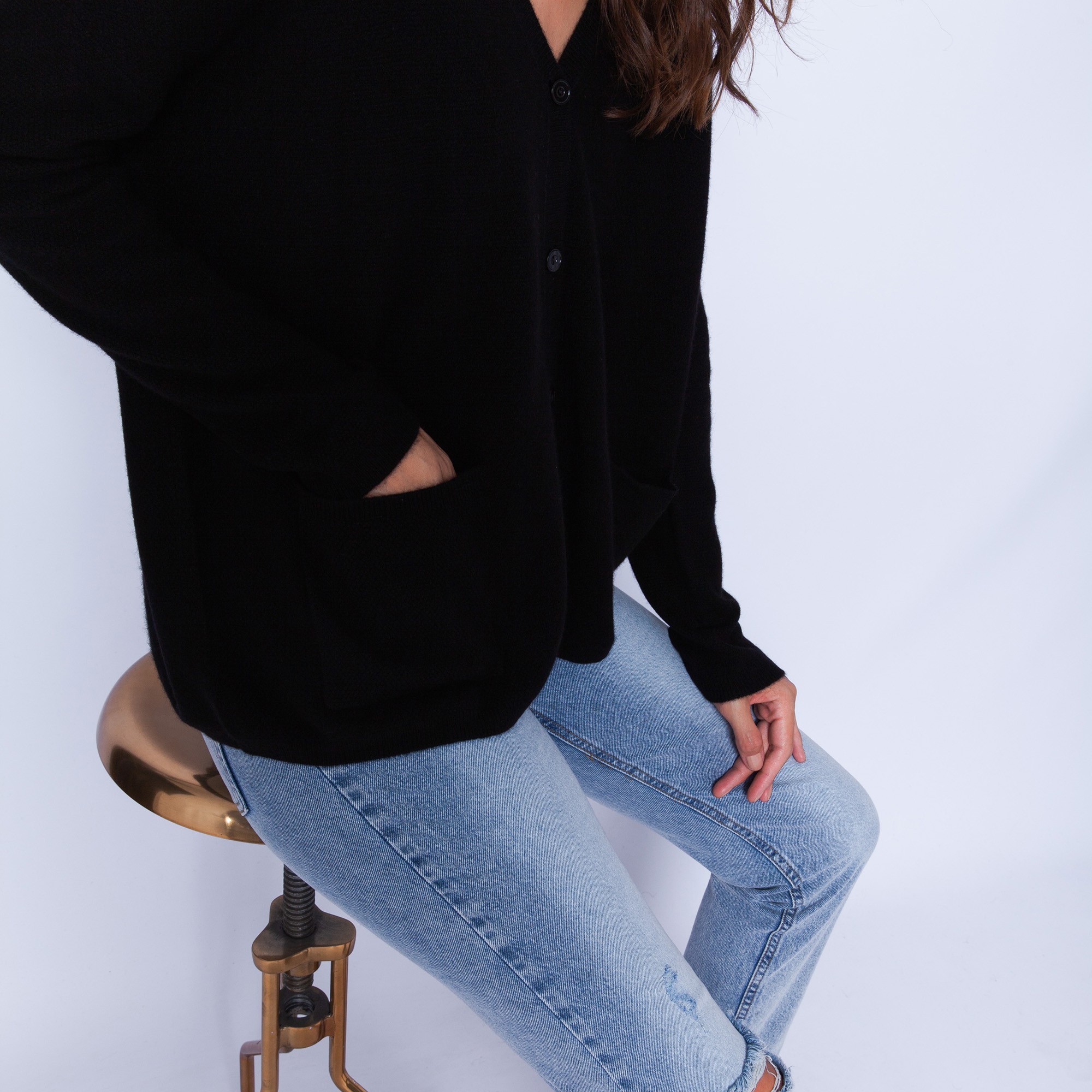 Loose-fit, cashmere cardigan — Gaby